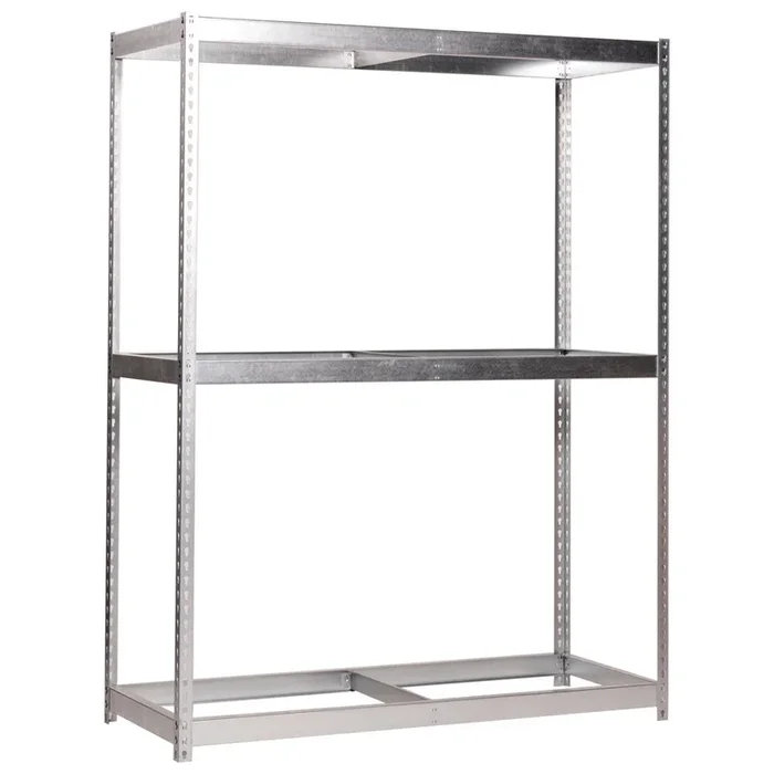 Étagère charge moyenne 500 à 600kg – 2000x2100x750 – 3 niveaux Galvanisé – SIMON RACK – 8425437081217