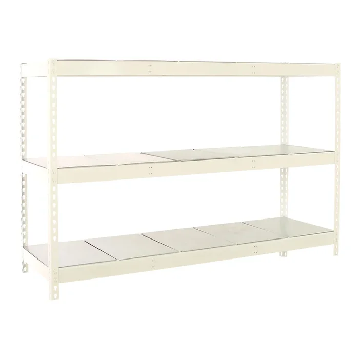 Étagère charge moyenne 500 à 600kg – 2000x2400x450 – 3 niveaux Blanc – SIMON RACK – 8425437153259