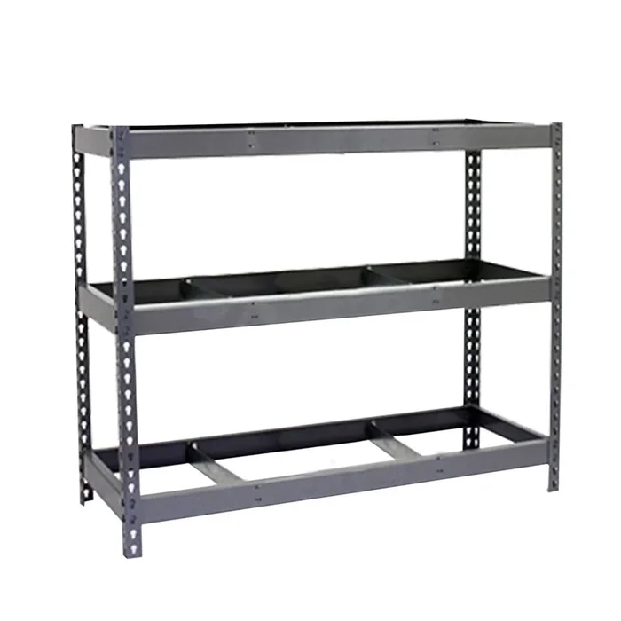 Étagère charge moyenne 500 à 600kg – 2000x2400x600 – 3 niveaux Gris – SIMON RACK – 8435104975695