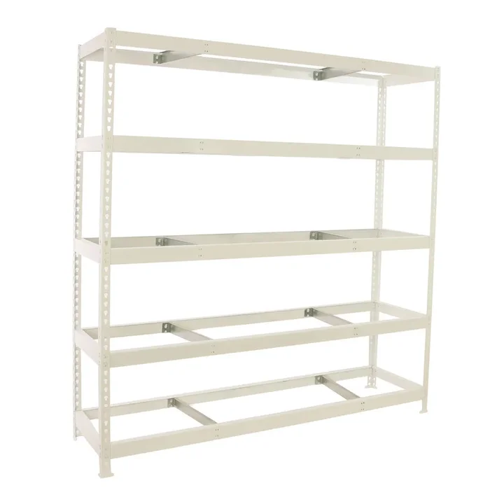 Étagère charge moyenne 500 à 600kg – 2000x2400x600 – 5 niveaux Blanc – SIMON RACK – 8425437153389