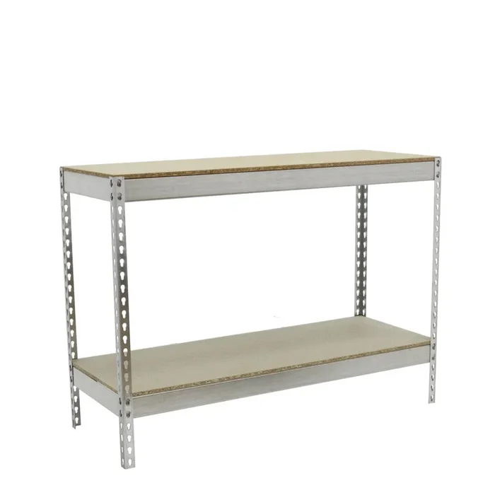 Étagère charge moyenne 500 à 600kg – 900x1500x450 – 2 niveaux Bois – SIMON RACK – 8435104956557