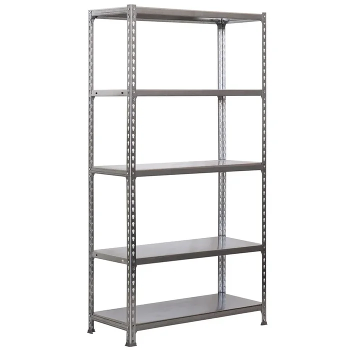 Étagère en kit charge légère sans vis 1800x900x300 – 5 niveaux Galvanisé – SIMON RACK – 8435104907665