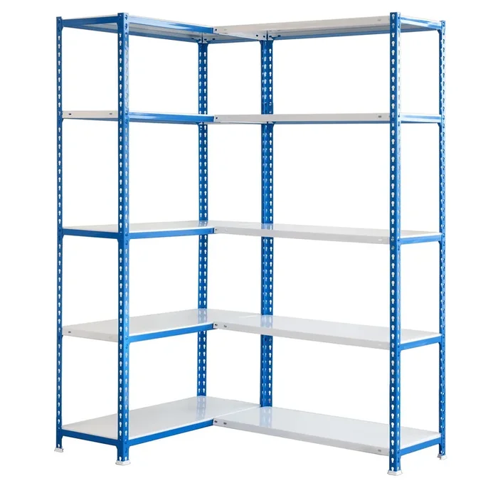 Étagère en kit charge légère sans vis 2000x1400x400 – 10 niveaux Bleu/Blanc – SIMON RACK – 8435104944721
