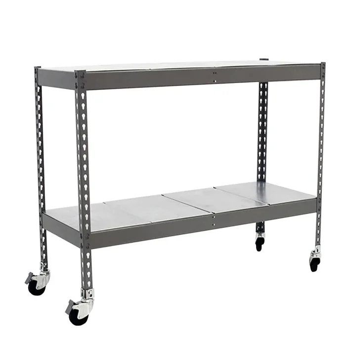 Étagère mobile charge moyenne 75kg – 975x1500x450 – 2 niveaux Gris – SIMON RACK – 8435104976500
