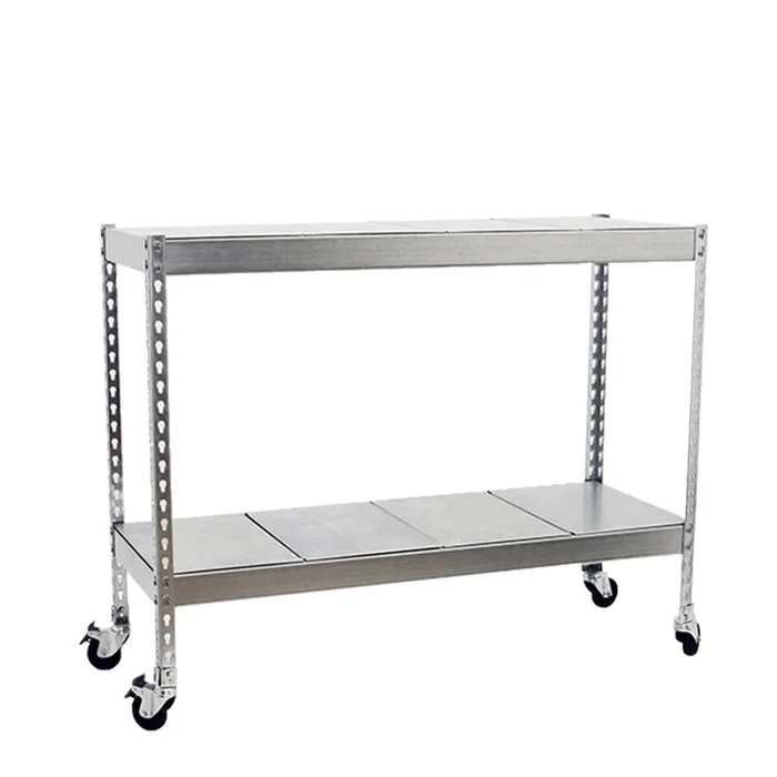 Étagère mobile charge moyenne 75kg – 975x1500x600 – 2 niveaux Galvanisé – SIMON RACK – 8435104956472