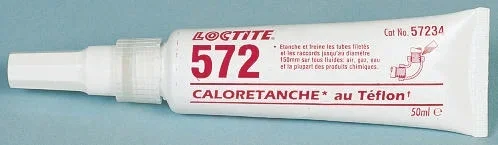 Etanchéité pour Tuyaux Blanc Loctite 572, Tube 50 ml, -55 → +150 °C