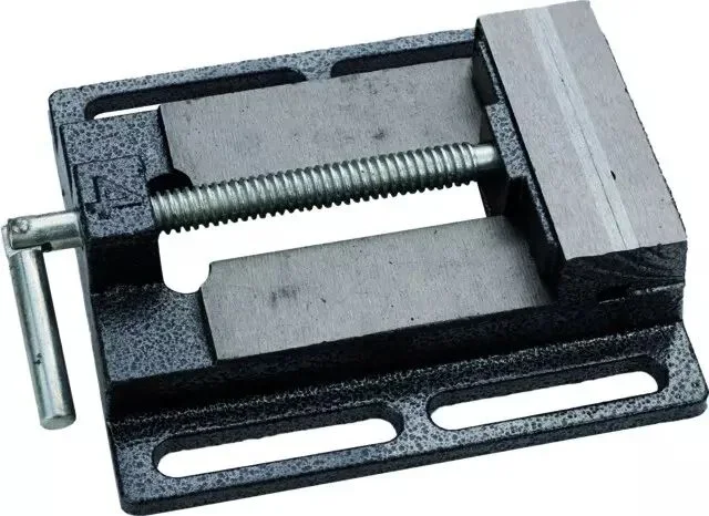 Etau a mors parallele 100 mm ouverture 80 mm pour perceuse a colonne ks tools