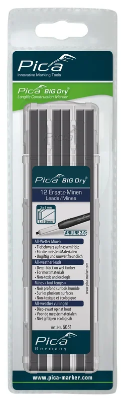 Etui de 12 mines pica big dry mines aniline PICA – 6051