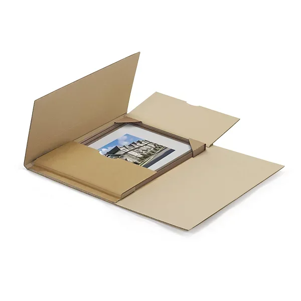 Étui postal carton brun pour cadre