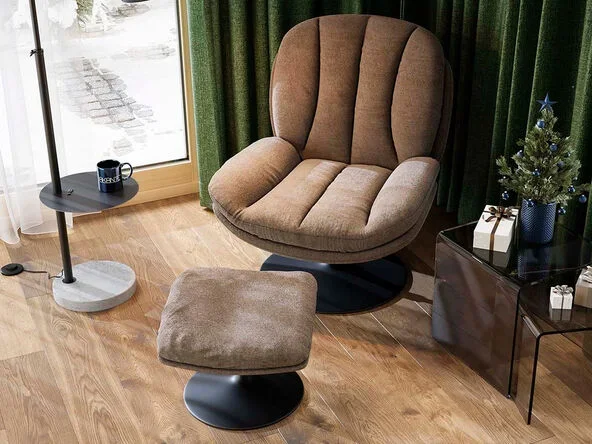 Fauteuil détente Lisa avec repose-pieds – Seatmob