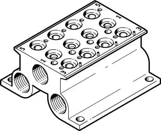 FESTO CPE10-PRS-1/4-4 (543823) Bloc de raccordement
