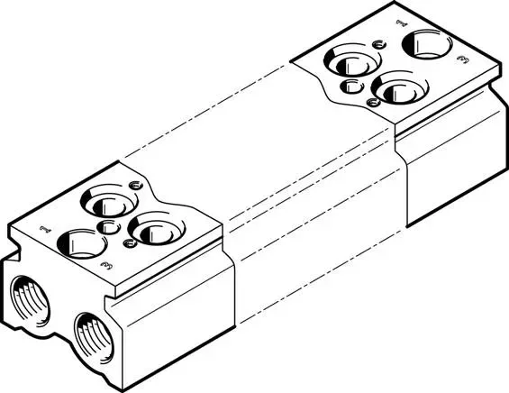 FESTO CPE18-3/2-PRS-3/8-7-NPT (550624) Bloc de connexion