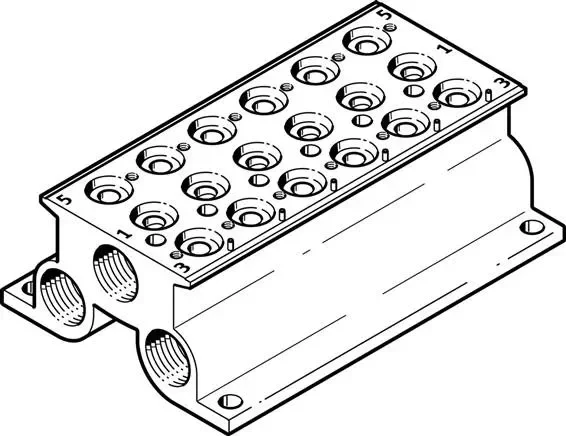 FESTO CPE18-PRS-3/8-6 (543843) Bloc de raccordement