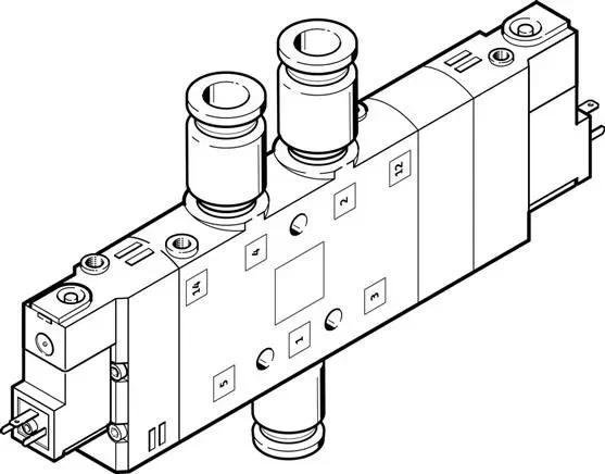 FESTO CPE24-M2H-5/3B-QS-10 (170311) Électrovanne