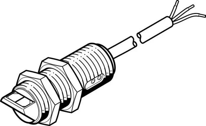 FESTO SOEG-RTH-M18W-PS-K-2L (537688) Cellule reflex à détection directe