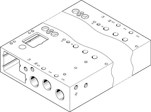 FESTO VABM-L1-14G-G14-4-GR (573489) Barrette de raccordement