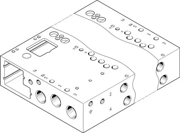 FESTO VABM-L1-14W-G14-9-GR (573505) Barrette de raccordement