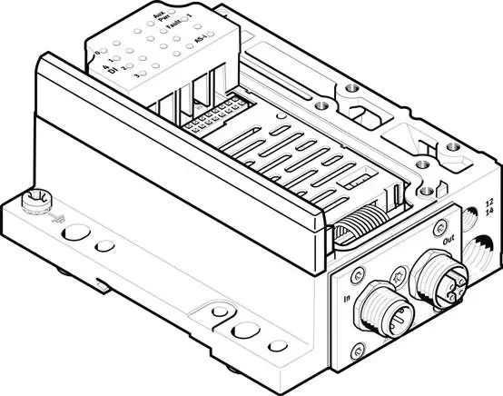 FESTO VMPA-ASI-EPL-GU-8E8A-Z (546995) Raccordement électrique