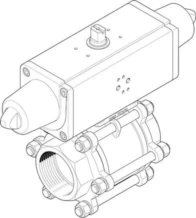 FESTO VZBA-3″-GG-63-T-22-F0710-V4V4T-PS180-R-90-4-C (1758078) Unité d’entraînement de robinet à boisseau sphérique