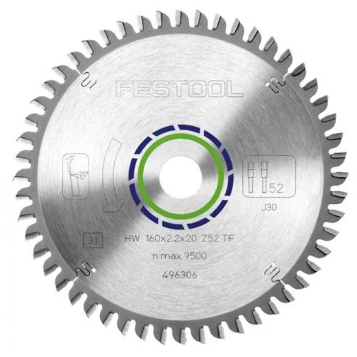 Festool HW 160×2,2×20 TF52 – Lame de scie circulaire