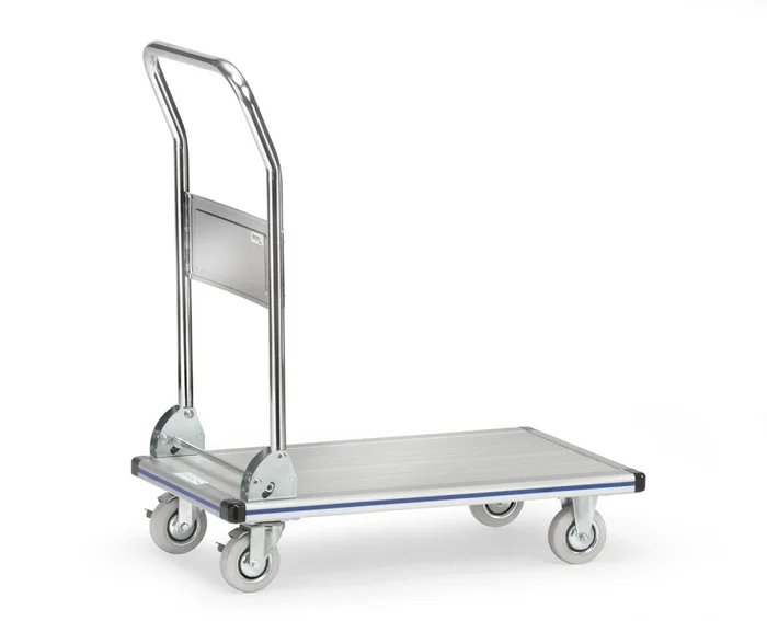 Fetra 3120 Chariot à plate-forme – Aluminium – Repliable – Plate-forme 740 x 480 mm