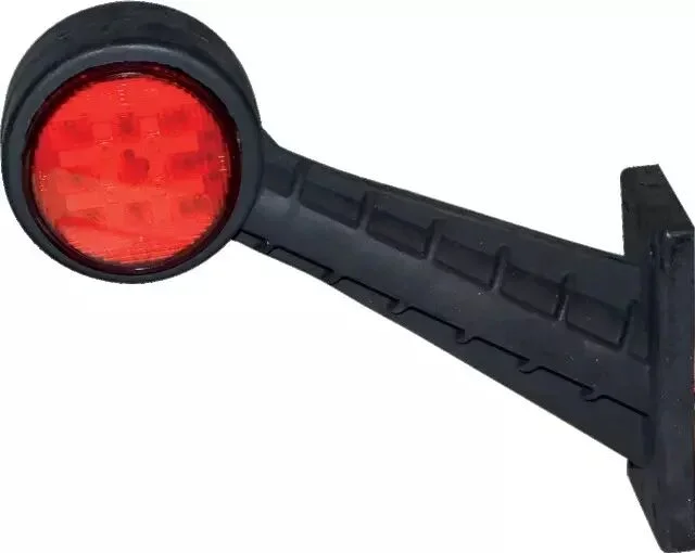 Feu gabarit incline gauche rouge/blanc 10/30v 2×4 led blister