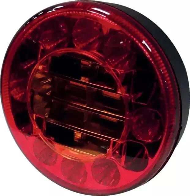 Feu rond 3 fonctions position stop clignotant 122×61 24 led.
