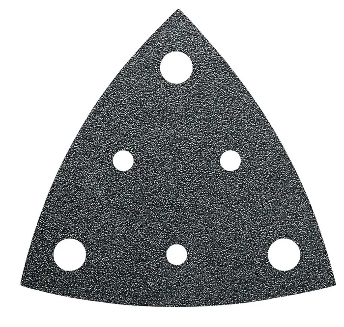 Feuille abrasive triangulaire perforée zircon 80mm – Grain 40 – Pack de 35 FEIN – 63717236010