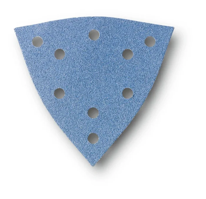 Feuille abrasive triangulaire zircon 130mm – Grain 80 – Pack de 12 FEIN – 63717300010