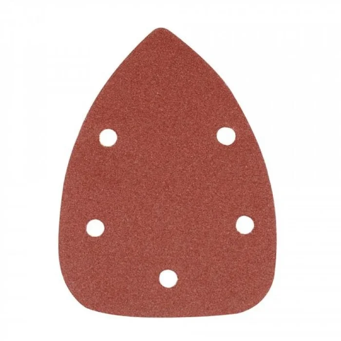 Feuilles abrasives Velcro Delta Silverline 140 mm, paquet de 10. 4 x 60, 2 x 80, 120, 240 granulométrie