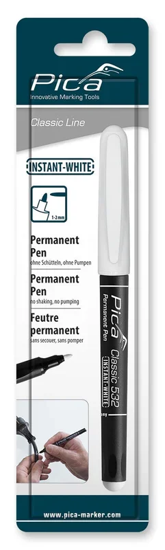 Feutre pica classic ‘instant white’ 1 – 2mm PICA – 53252