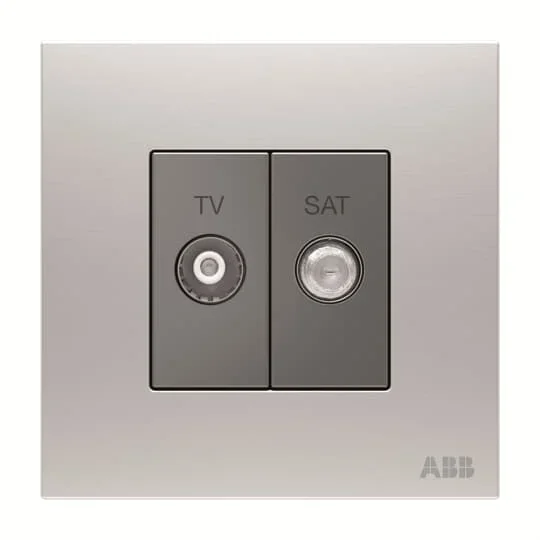 Fiche antenne TV, Connecteur SAT, TV, à 2 sorties , Femelle
