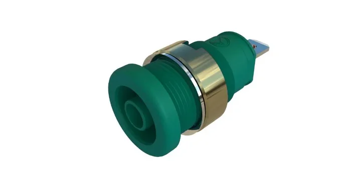 Fiche banane femelle 4 mm Hirschmann Test & Measurement Vert Femelle 32A