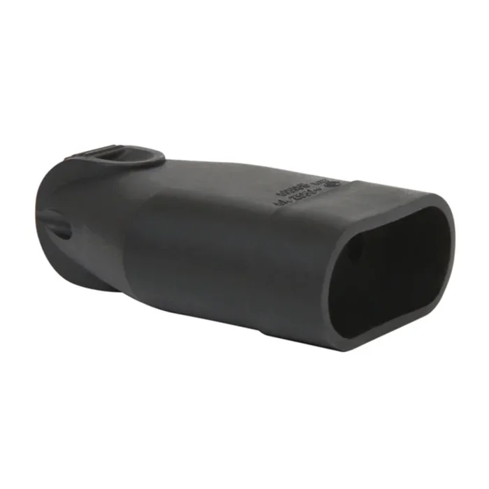 FICHE FEMELLE 2P 6A DROITE A COIFFE NOIR – DEBFLEX – 713470
