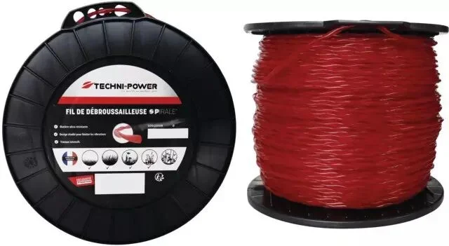 Fil de débroussailleuse nylon spirale ø4,0 mm / 75 m Techni Power