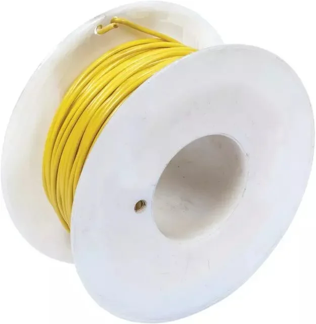 Fil monoconducteur jaune 1mm² rouleau de 50m
