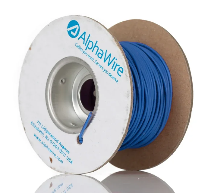 Fils de câblage Alpha Wire UL11028, Ecogen Ecowire, 0,75 mm², Bleu, 18 AWG, 30m, 600 V