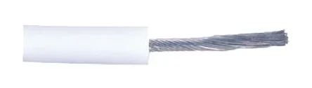 Fils de câblage Alpha Wire UL3239, Hook-up Wire Silicone, 1,3 mm², Blanc, 16 AWG, 30.5m, 20 kV