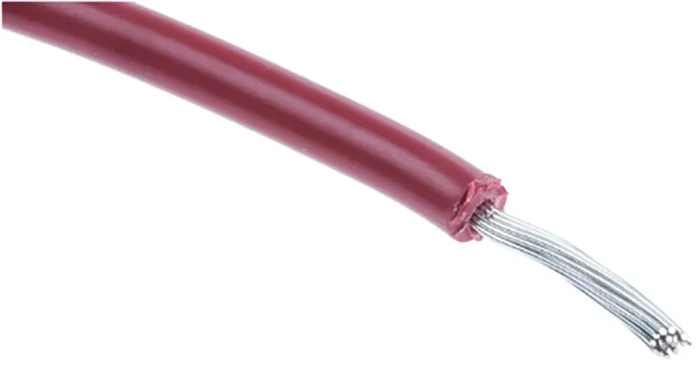Fils de câblage RS PRO UL1015, 0,52 mm², Rouge, 20 AWG, 100m, 600 V