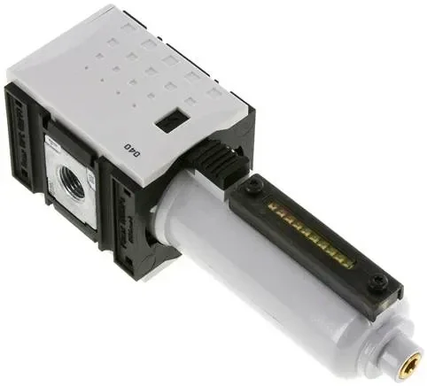 Filtre à charbon actif FUTURA G 1/4″, Futura 1, récipient métallique avec tube de visée