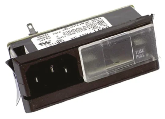 Filtre IEC Mâle TE Connectivity, 6A, 250 V c.a., Montage rapide, 1 pôle