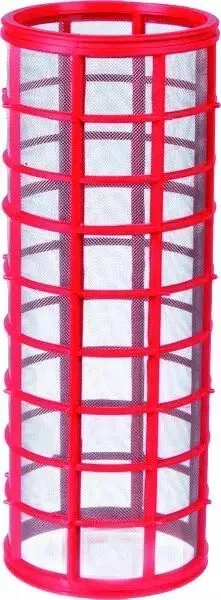 Filtre pulvérisateur rouge inox 286×108 mm 32 mesh