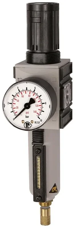 Filtre régulateur -FUTURA-, MB, SR, Mano, BG 4, G 3/4, 0,5-10 bar, VA