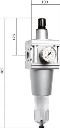 Filtre régulateur MULTIFIX, G 1&Prime;, 0,5 – 10 bar, série 5, purgeur automatique des condensats