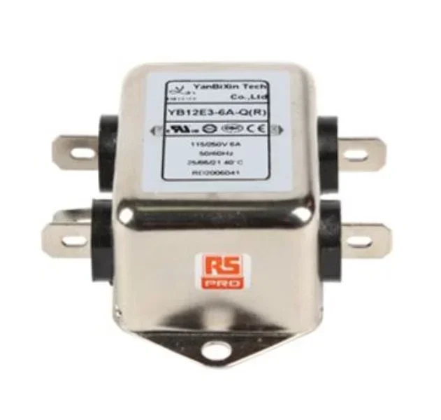 Filtre secteur RS PRO, 6A max, monophasé phases, 250 V c.a. max, Montage sur châssis