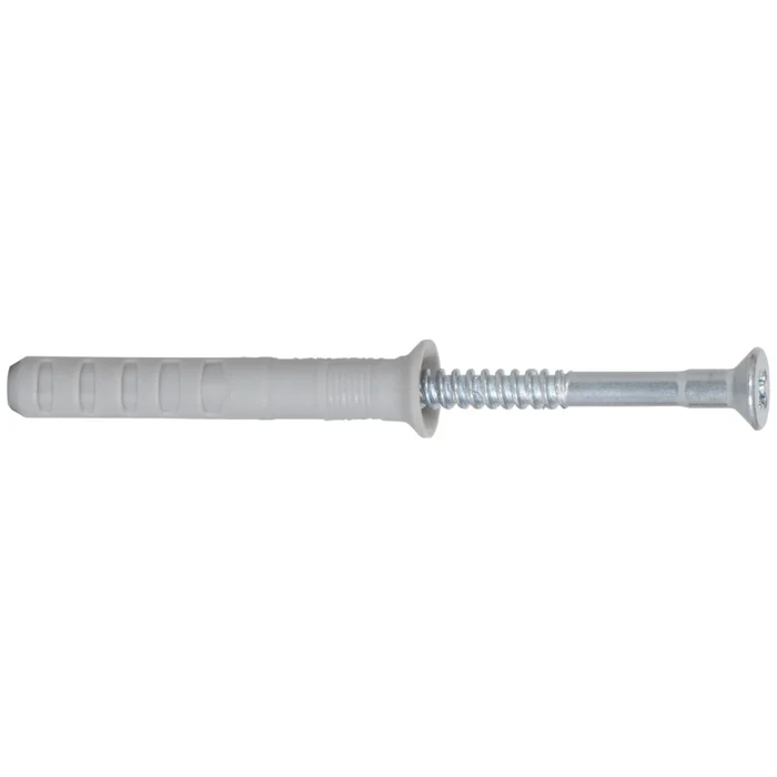 Fischer 50358 – Cheville à frapper N 8 x 80/40 S à collerette fraisée et clou en acier électrozingué (50pcs) N 8 x 80/40 S (50)