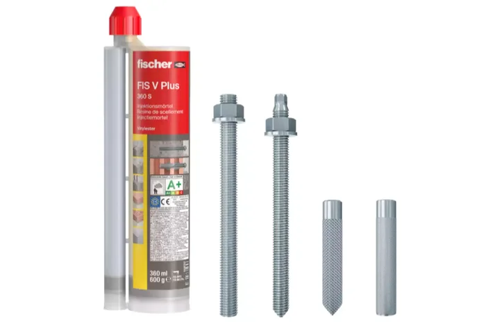 Fischer 563283 FIS V PLUS 300 T HWK K Mortier d’injection – 10 pièces incl. 20 buses de mélange