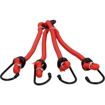 FISCHER Tendeur élastique de vélo à 4 bras, rouge