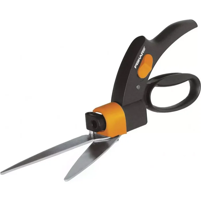 Fiskars – Cisaille à gazon – Lames rotatives – Mécanisme anti – bourrage Servo – System – 34,4 cm