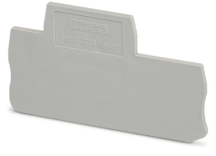 Flasque dextrémité Phoenix Contact D-STTB 2.5/ 2P pour Blocs terminal à rail DIN